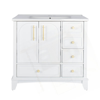 Armoire de salle de bain 35,6 po sans lavabo