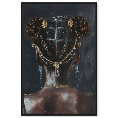 Her Favourite Hair Piece Canvas Glam Women Art by Art Remedy