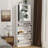 Modern Shoe Storage Cabinet with Mirror for Narrow Corridor and Entryway