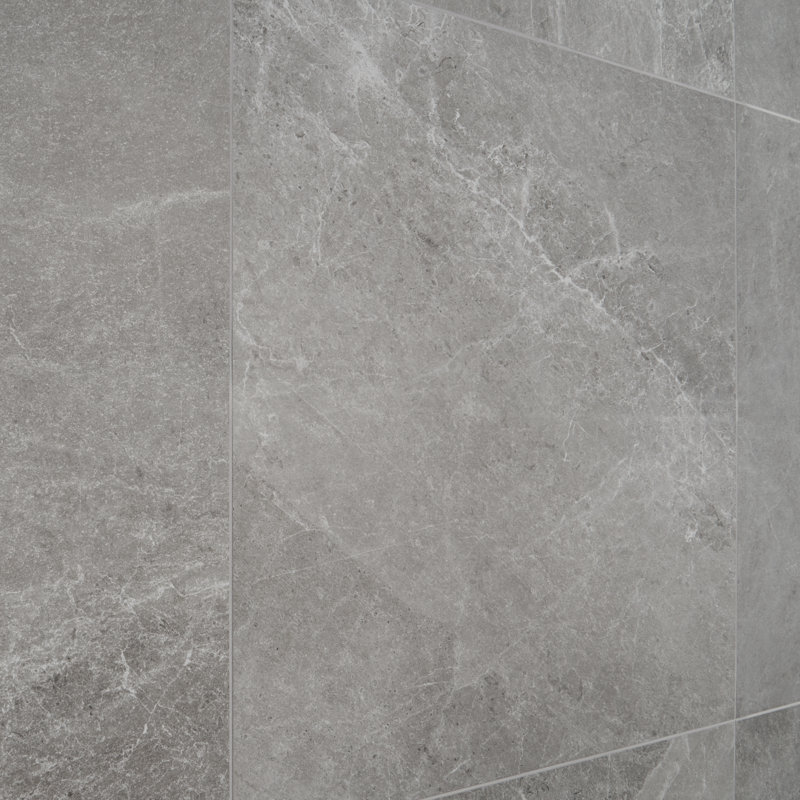 Limetech 35.43 In. X 35.43 In. Matte Porcelain Floor And Wall Tile (17.43 Sq. Ft. / Case), Silver Gray