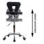 Tabouret de laboratoire à hauteur réglable à dossier bas en similicuir