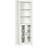 Space-saving Storage Particle Board Modern Bathroom Linen Tower For Contemporary Spaces