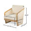 Fauteuil club Royal Wood PVC-coated polyester