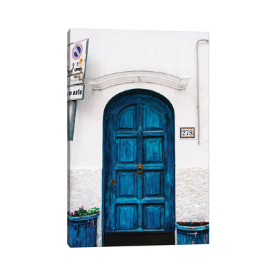 Amalfi Coast Door 1 Piece Wall Art on Canvas