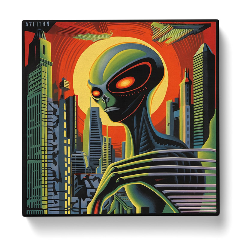 Alien Constructivism - No Frame Print, 50cm H x 50cm W x 3cm D