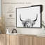 Animal «Peeking Cow BW»-100689791
