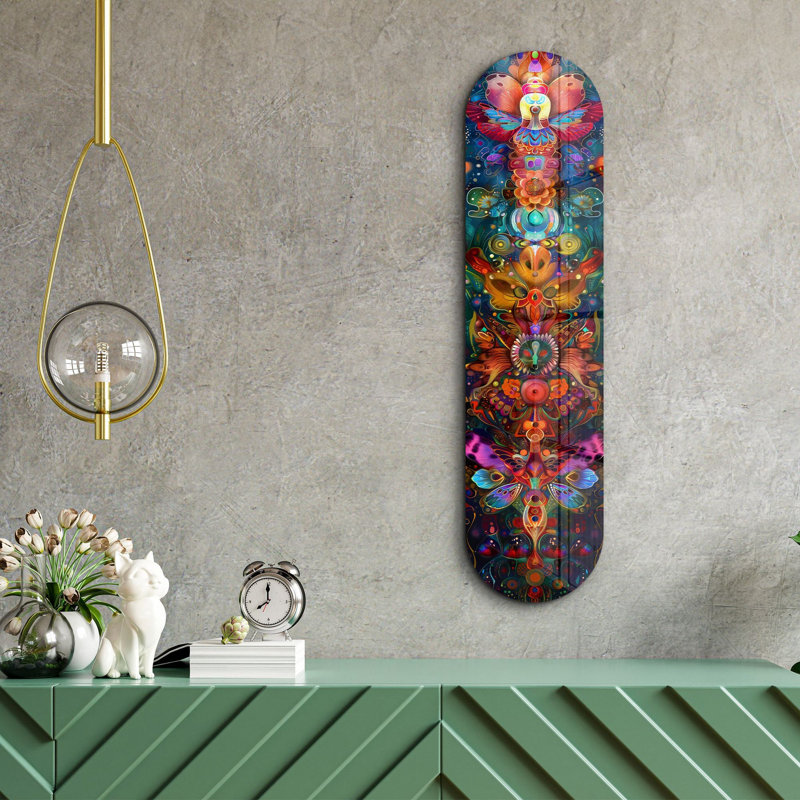 Peinture décorative en verre trempé