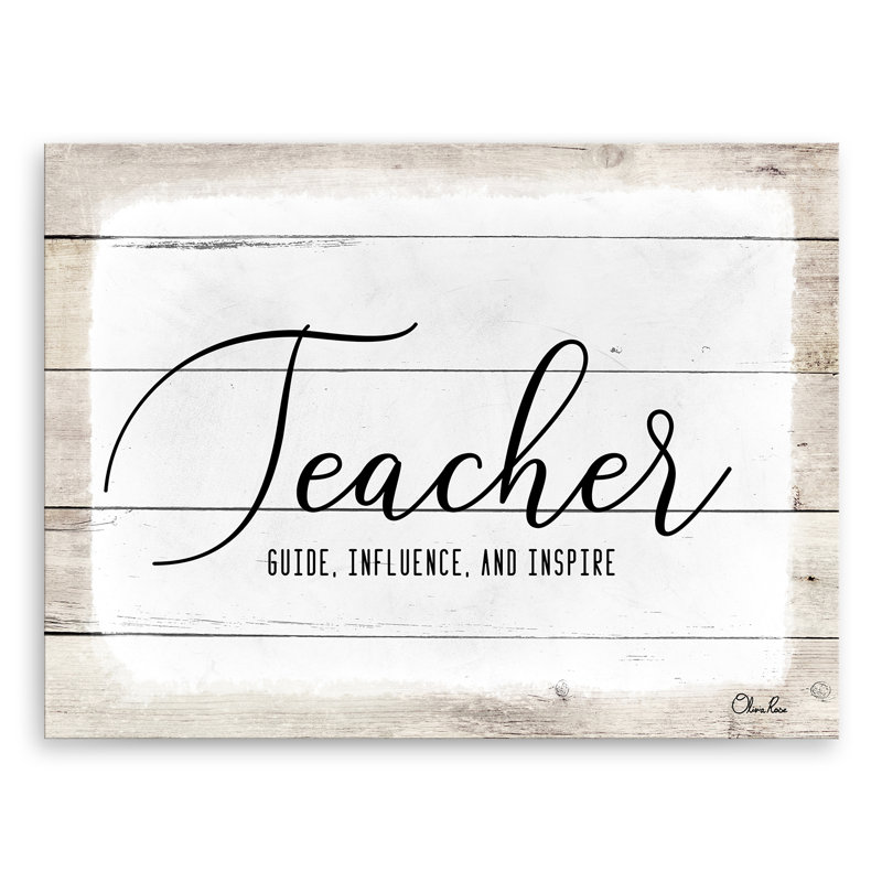 " Teacher " by Olivia Rose, 20" H x 30" W x 1.5" D