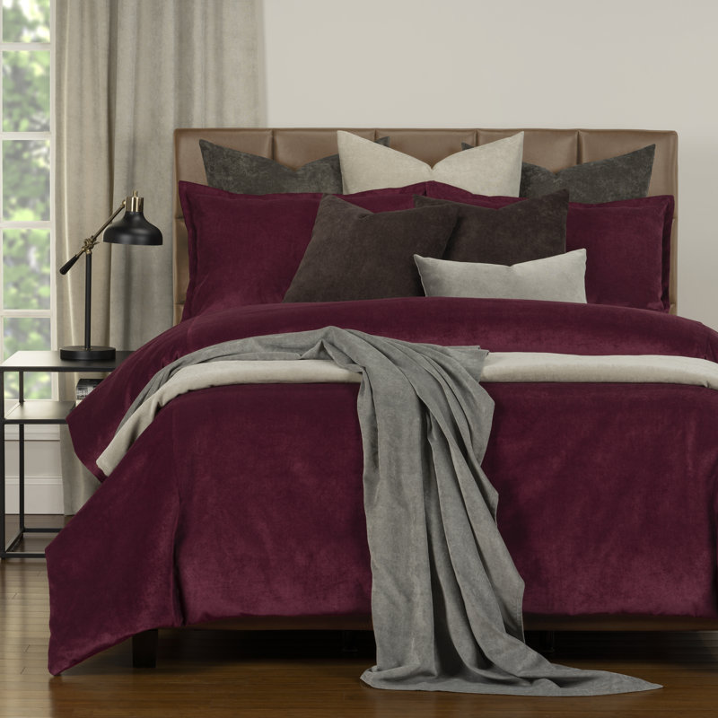 Ensemble de housse de couette et insert 7 pièces Mixology, Cal. King Duvet Cover & Insert+6 Additional Pieces, Vin