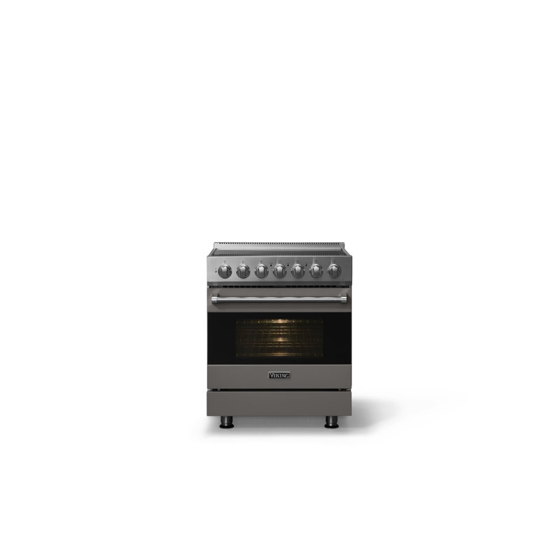 Viking30"W./24"D. Electric Self-Clean Range-5 Burners, Damascus Gray