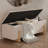 Stylish Scandinavian Solid Wood Storage Ottoman