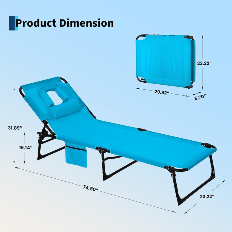 Beach Chair, Blue, 2