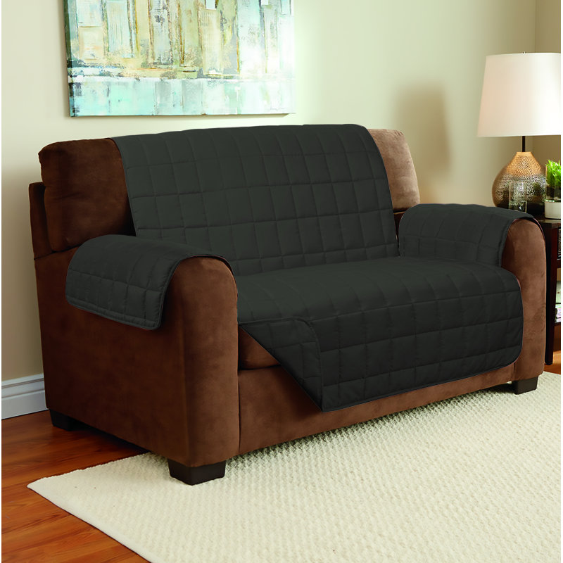 Housse pour causeuse coussin de boîte suède, Gris