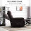 Fauteuil élévateur pour personnes âgées avec télécommande, poches latérales, tissu brun, inclinable électrique confortable pour une expérience de détente télécommandée