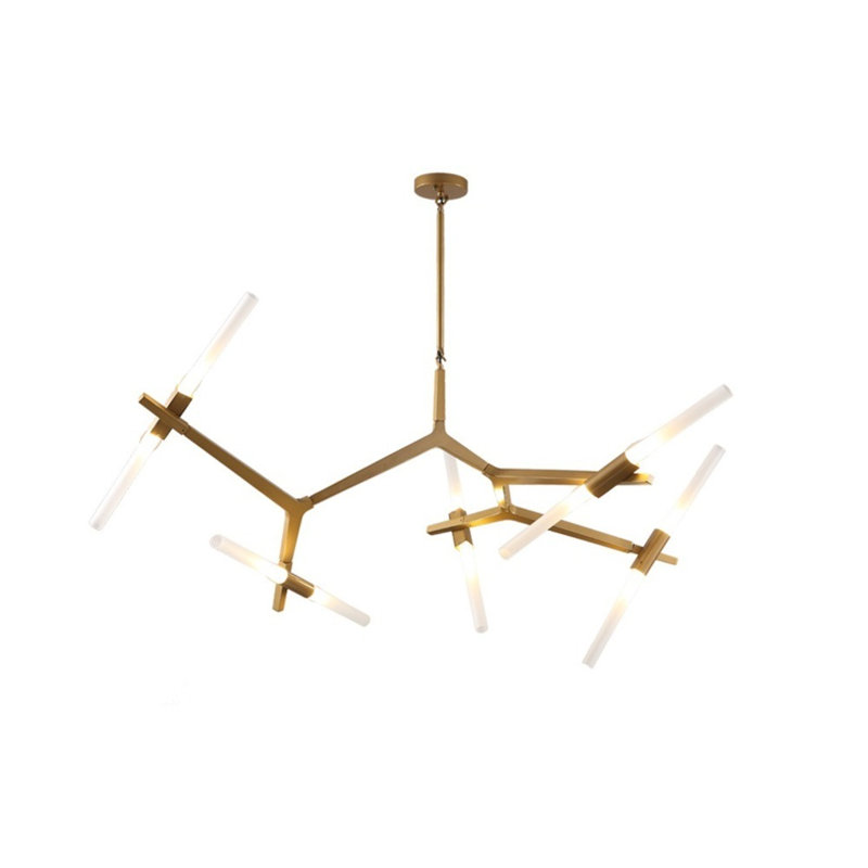 Lustre linéaire spoutnik moderne 5 lumières del Daren