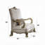 Chaise avec accoudoirs 34 po et coussin décoratif 34 po