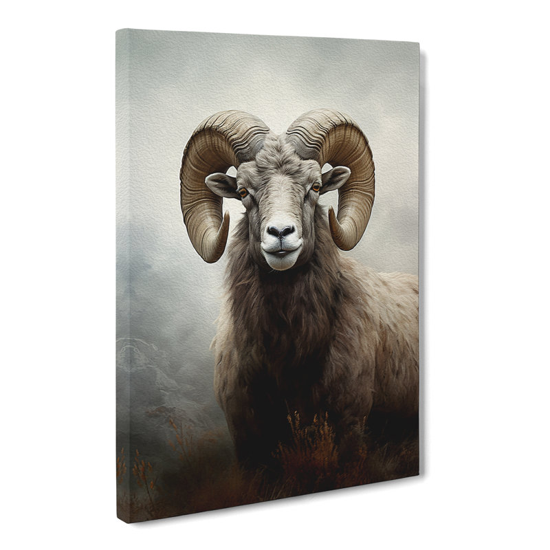 Ram Sheep - Wrapped Canvas, 60cm H x 40cm W x 3cm D