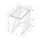 Cannava Accent Table, C-shaped, End, Side, Snack, Living Room, Bedroom, Metal, Tempered Glass-1549332697