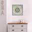 Reproduction d’art sur toile, "sunburst (mandala)" par Danhui nai-Floater frame