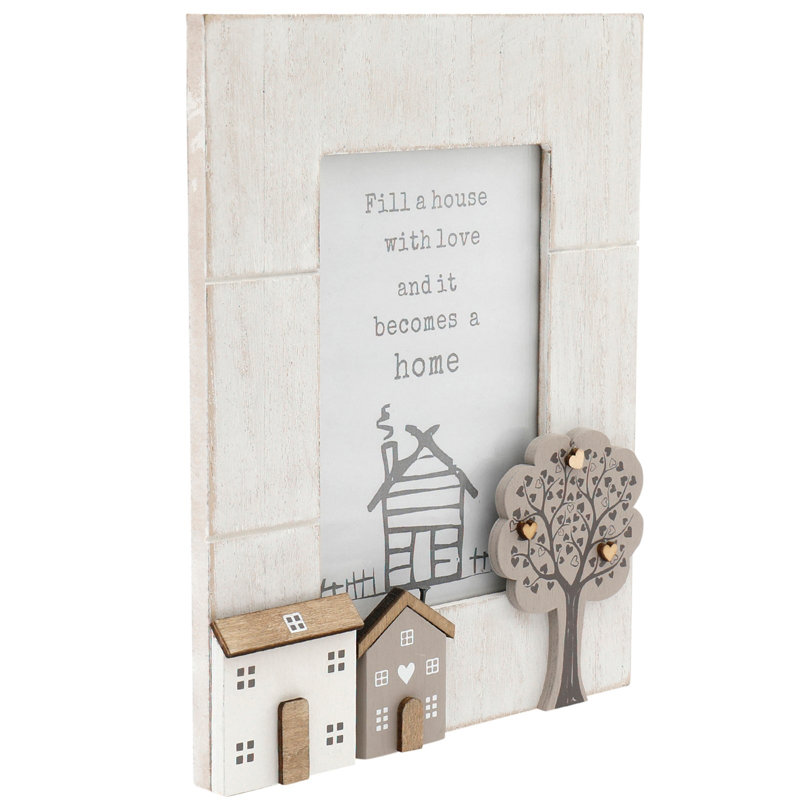 Cream Wood Picture Frame, 10 x 15 cm