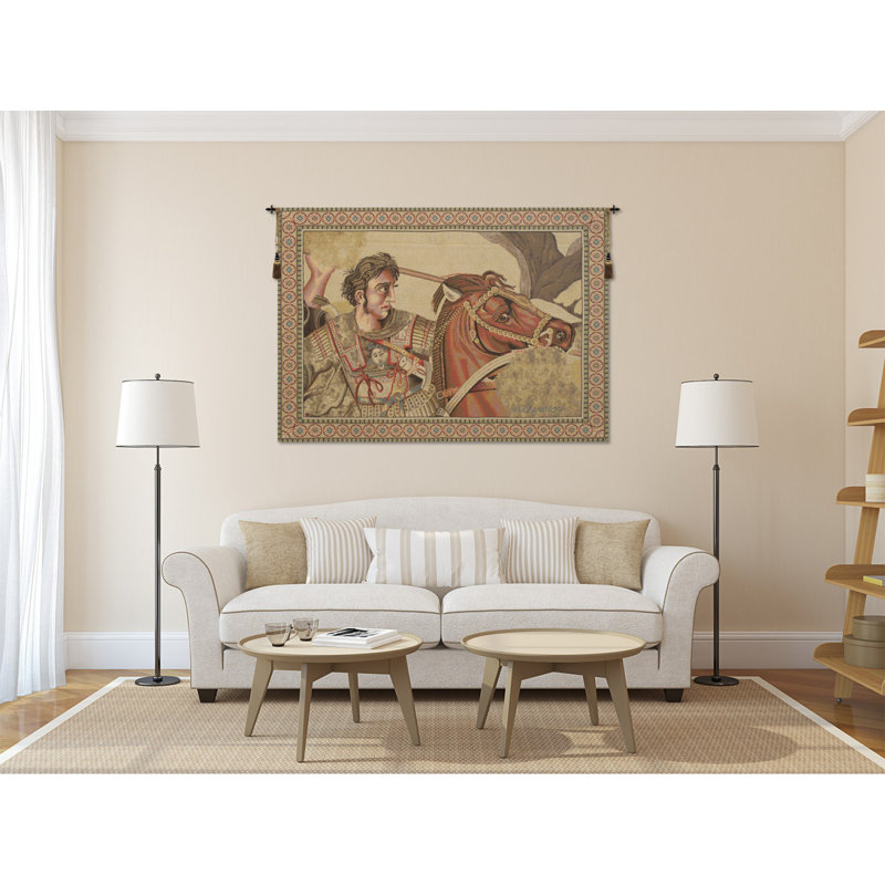 Loom Woven Cotton Blend Wall Hanging, 50" H x 67" W x 0.1" D
