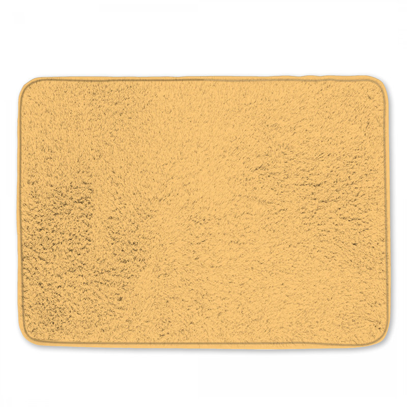 Tapis de bain beige uni, 34 po L x 21 po L