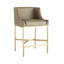 Dalia Upholstered Stool with Metal Frame-49918178