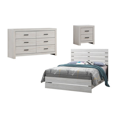 Eunice 3-Piece Bedroom Set with Dresser
