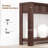 Farmhouse Wooden Console Sofa Table with 2 Drawers & Open Storage Shelf for Entryway Living Room-1788938714