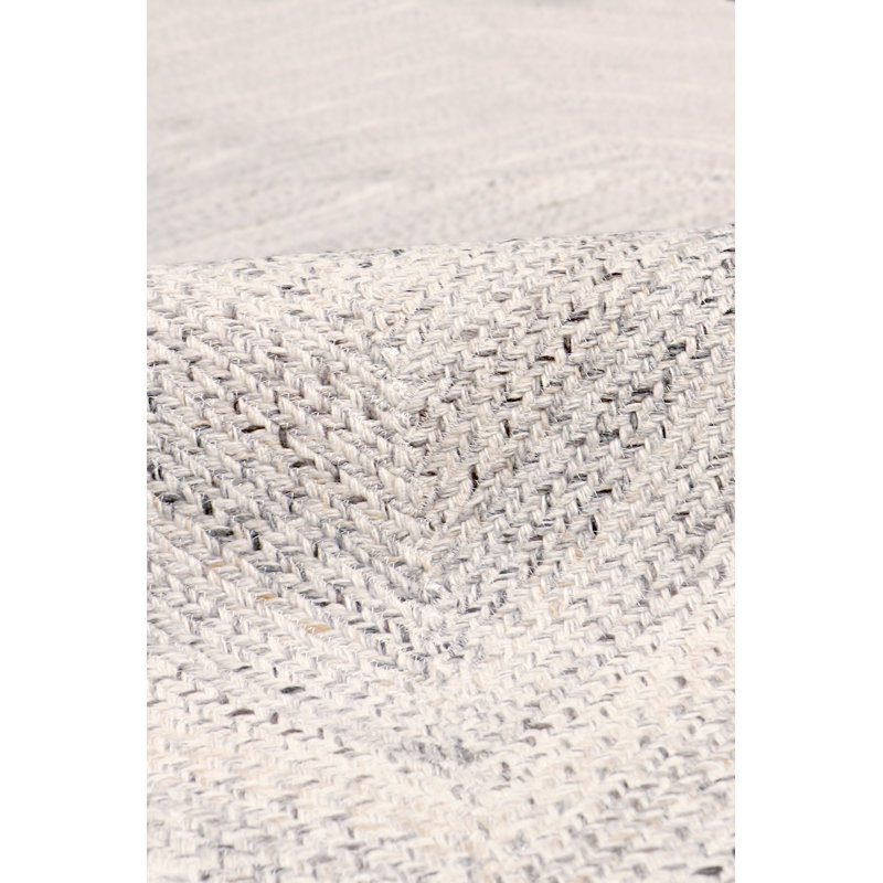 Lagos Hand Knotted Geometric Indoor / Outdoor Rug, Round 5'