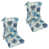White/Blue/Gardenia Cool Floral