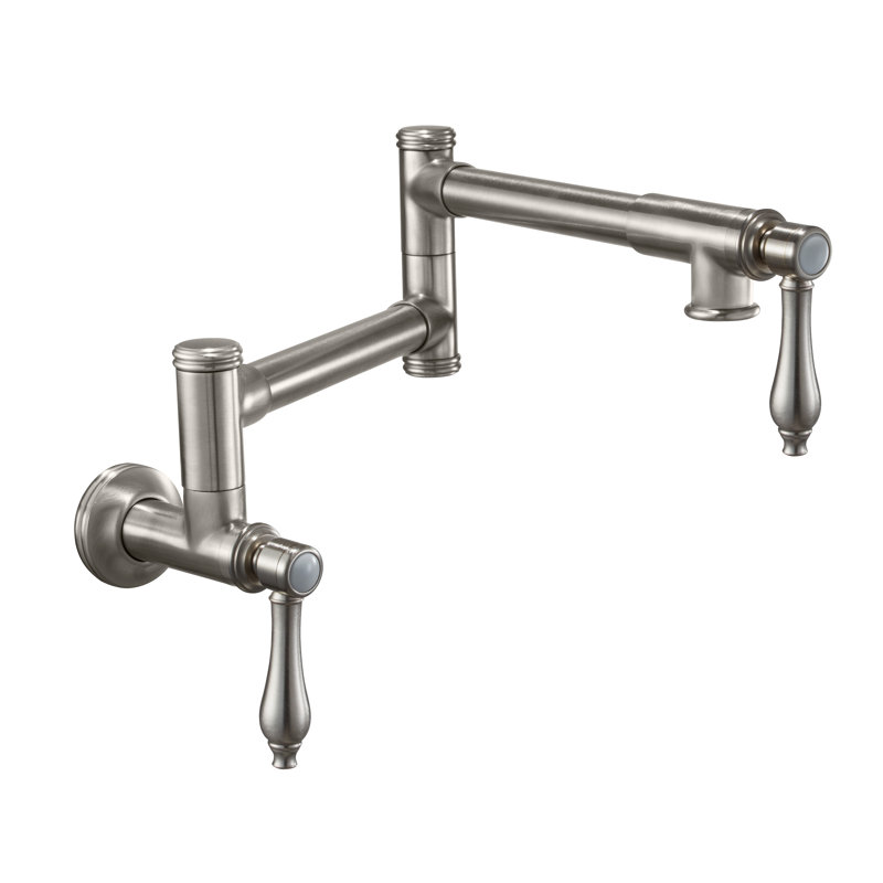 Davoli Kitchen Faucet, Polished Brass, Lever Handle