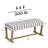 Striped Upholstered Bench, 41" Coastal Bench with Wood Frame for Entryway, Dining Room & Bedroom-284177709