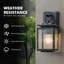 Matte Black 15cm H Outdoor Sconce