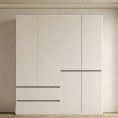 Simple Modern White Wardrobe
