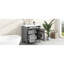 Meuble-lavabo simple 30 po, armoire moderne grise avec beaucoup de rangement, 2 tiroirs et un tiroir basculant pour lavabo,-15407068