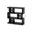 89cm H x 89cm W Solid Wood Geometric Bookcase
