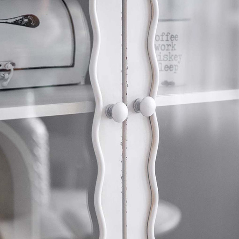 Armoire de rangement blanche en fer de style minimaliste