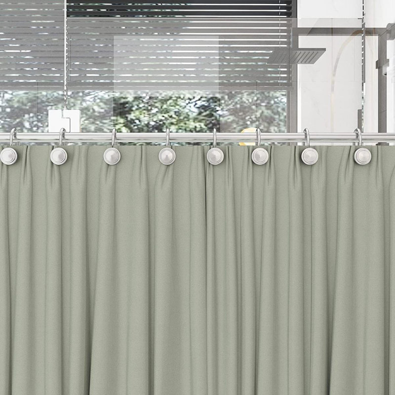 Crochets de rideau de douche en alliage de zinc