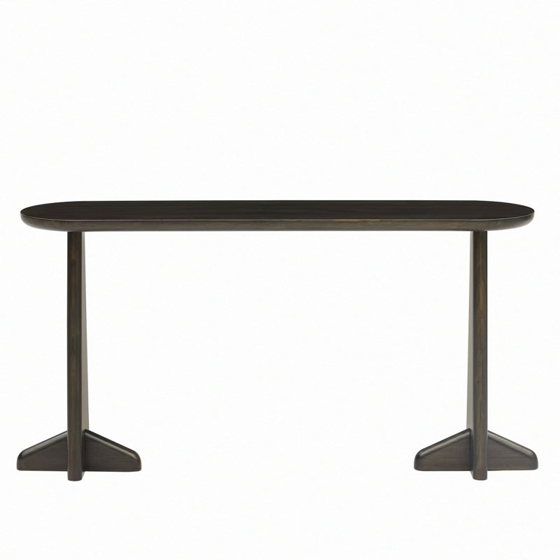 Wayne Console Table, Charcoal, Brown