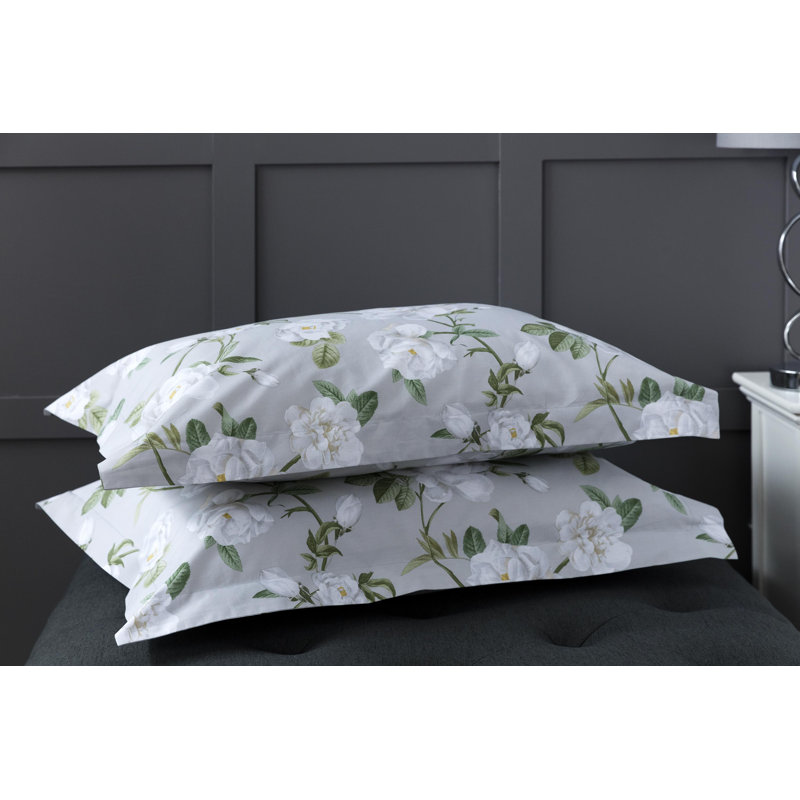 Belledorm Mishka Cotton Floral Duvet Cover Set with Pillowcases, King Duvet Cover + 2 Standard Pillowcases