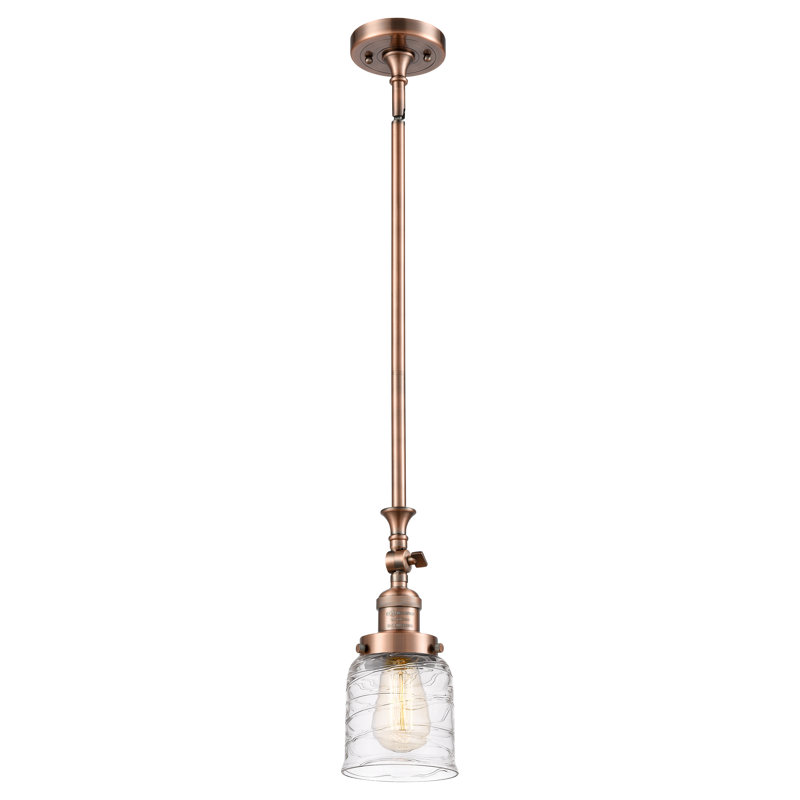 Hardcastle 1 - Light Single Bell Pendant, Antique Copper