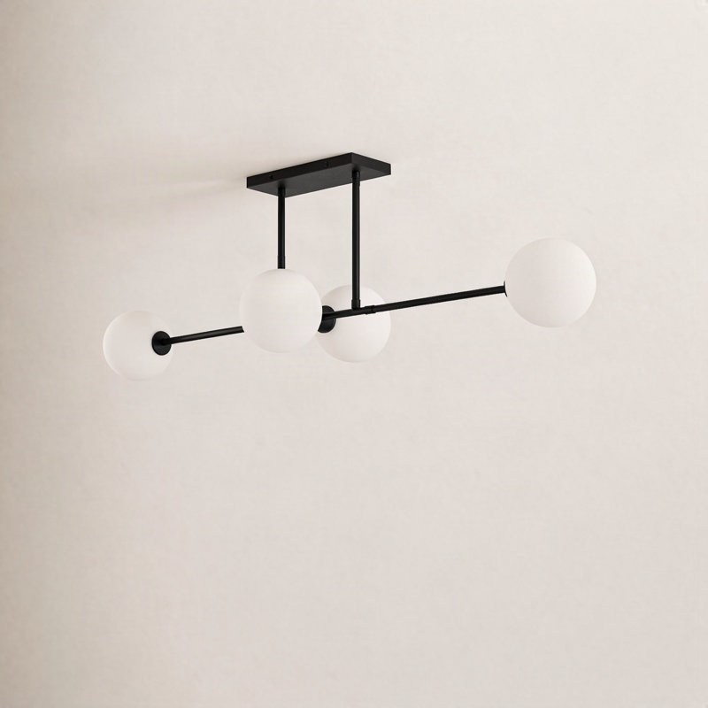 Luanda 4 - Light Kitchen Island Pendant, Matte Black