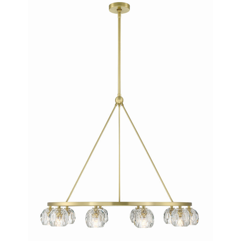 10 - Light Dimmable Wagon Wheel Chandelier