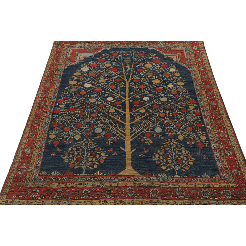 Hand Knotted Wool Area Rug
