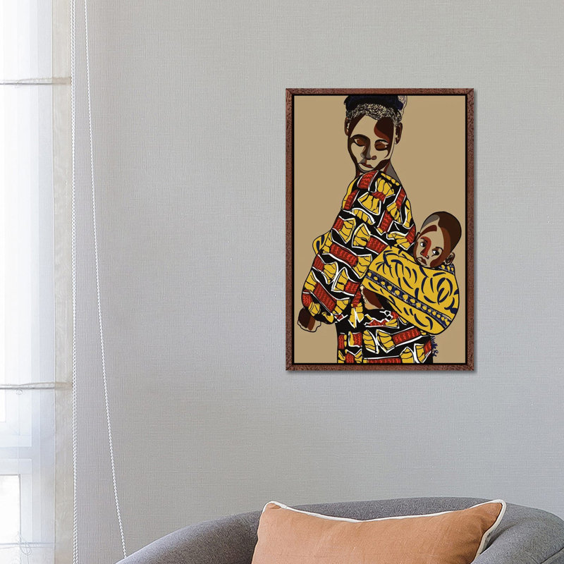 Wrapped Up In Love II by NoelleRx - Print on Canvas, Classic Brown Wood Framed, 66.04 cm H x 45.72 cm W
