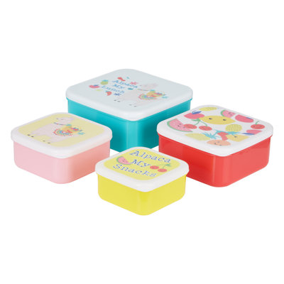 Morvant Plastic Food Storage Container - Set of 4 Containers and 4 Lids