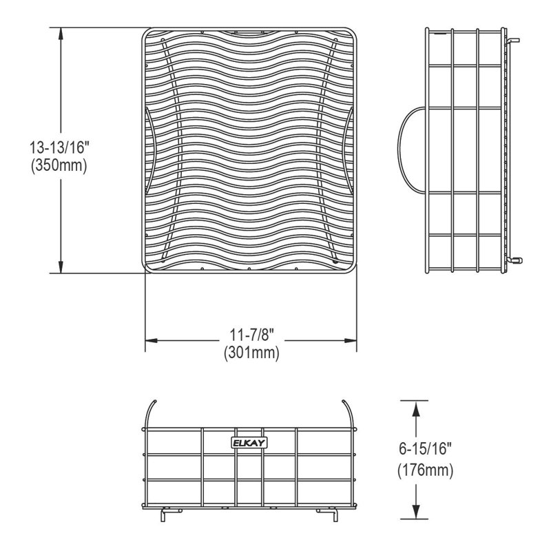 Panier de rinçage en acier inoxydable Elkay
