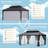 Aluminum Patio Gazebo with Double Roof-94229776