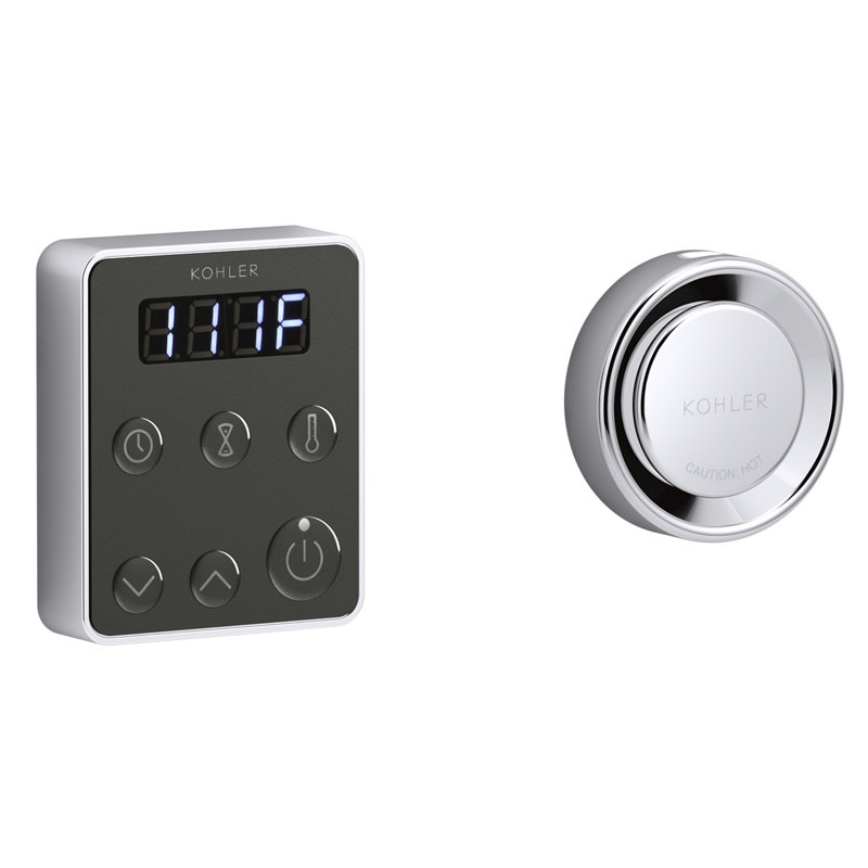 Invigoration Series Steam Generator Control Kit, Polished Chrome